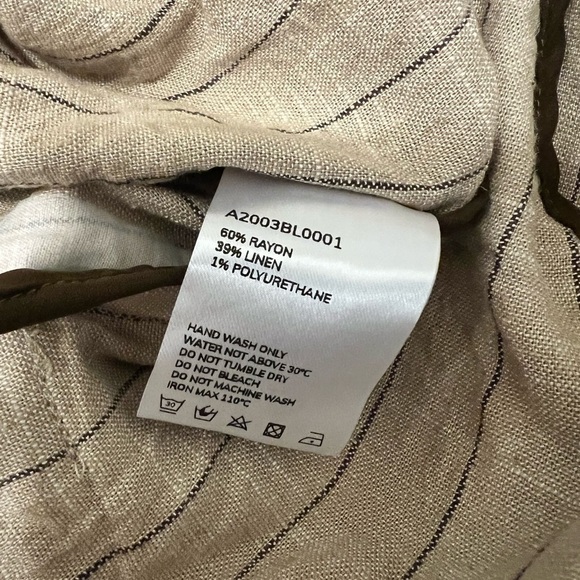 LATTELIER Linen Blend Blazer Jacket - Picture 9 of 10